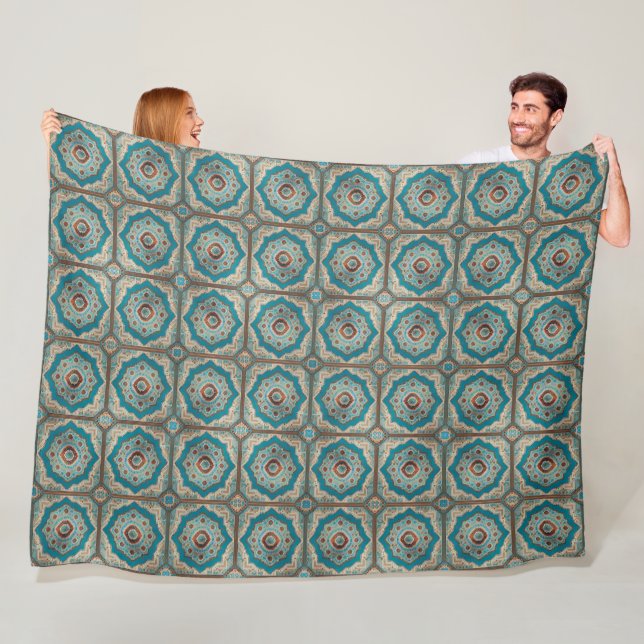 Couverture Polaire Belle collection turque Old Motif tendance (En situation)