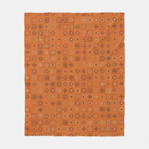 Couverture Polaire Belle conception géométrique motif abstrait, art,
