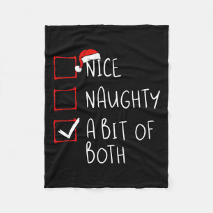 Couverture Polaire Belle Naughty Un Peu Des Deux Liste De Noël Noël N