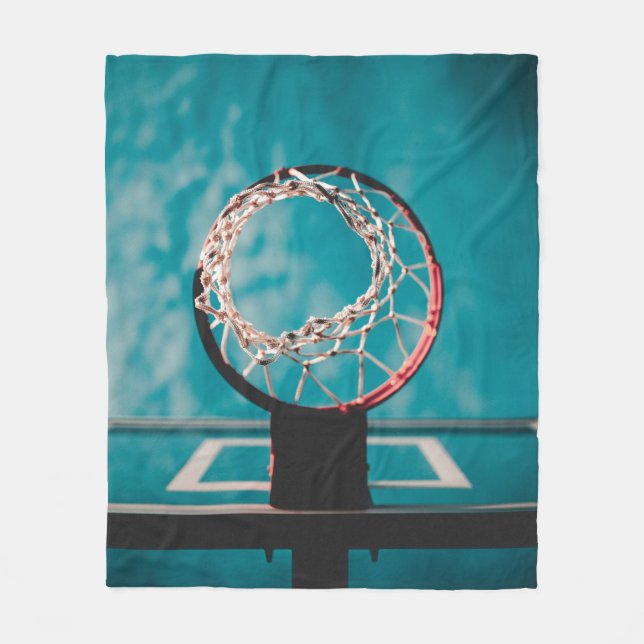 Couverture Polaire Belle oeuvre de basket-ball (Devant)