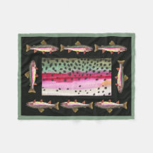 Belle pêche à la truite arc-en-ciel