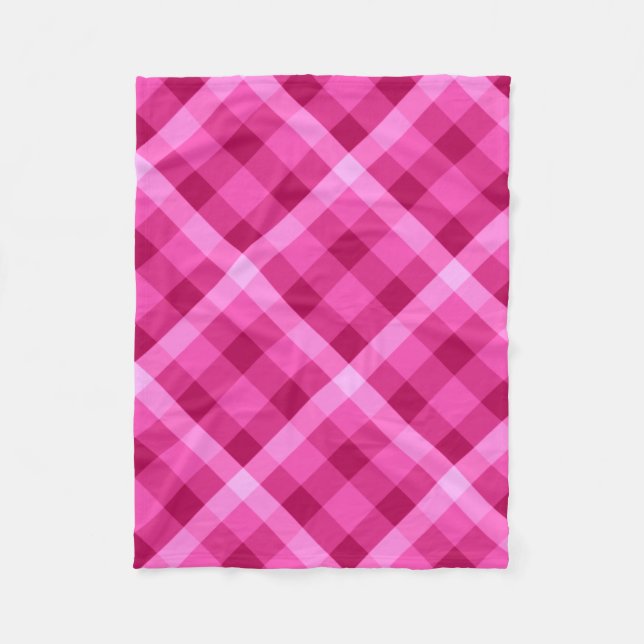 Couverture Polaire Belle Pneu Magenta Rose Petite Blanche En Toison (Devant)