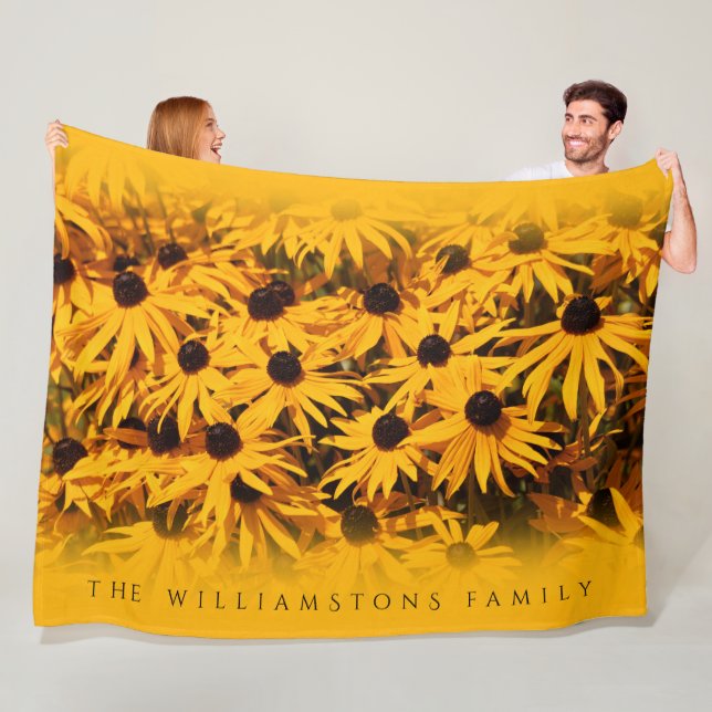 Couverture Polaire Belle Rudbeckia Fulgida / Orange Coneflowlowers (En situation)