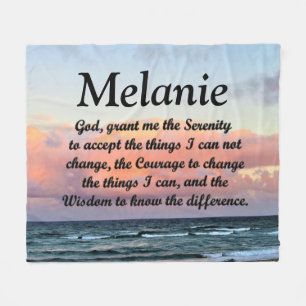 COUVERTURE POLAIRE BELLE SÉRÉNITÉ PERSONNALISÉE PRAYER BLANKET