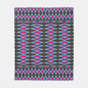 Couverture Polaire belle tissu tribal motif, tissu motif ba