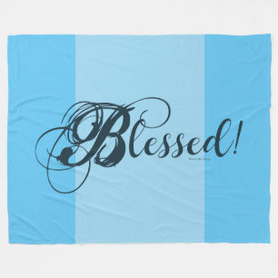 Couverture Polaire Béni ! Plaid en polaire (Bleu)