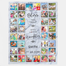 Bénissez cette famille avec amour 32 Photo Collage