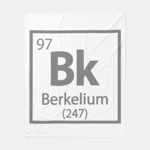 Couverture Polaire Berkelium - Berkeley Science - Tableau périodique