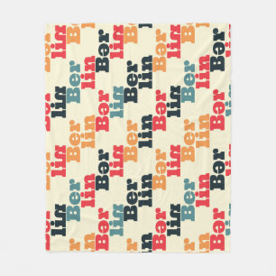 Couverture Polaire Berlin Digital Creative, Motif imprimé.