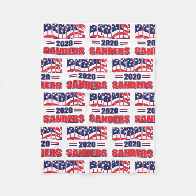 Couverture Polaire Bernie Sanders pour le président 2020 (Devant)