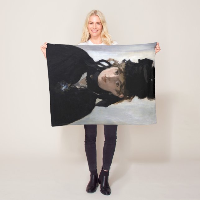Couverture Polaire Berthe Morisot avec un bouquet de violettes, Manet (En situation)