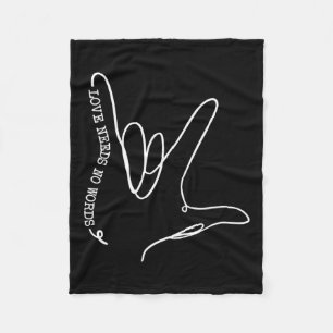 Couverture Polaire Besoin de mot Asl Sensibilisation sur l'autisme En