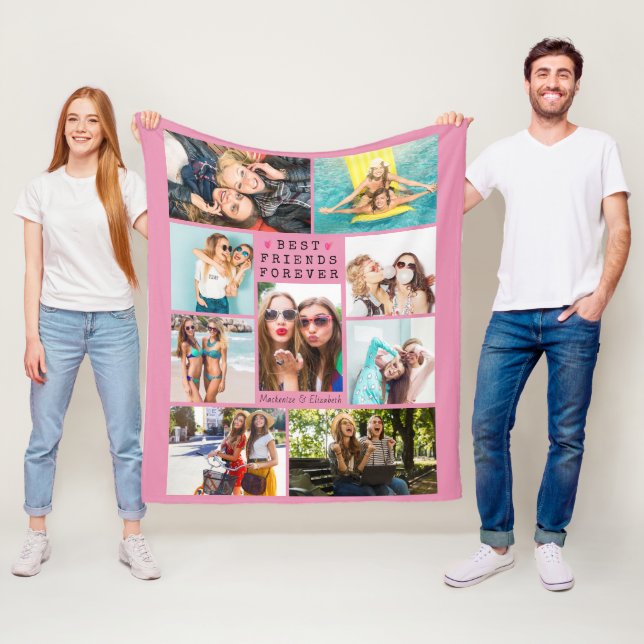 Couverture Polaire BEST AMIS D'AUJOURD'HUI Photo Collections Noms (En situation)