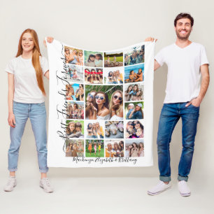 Couverture Polaire BEST AMIS FOREVER 21 Photo Collage Script