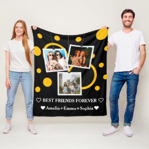 Couverture Polaire Best Friend Forever, personnalisées 3 Photo & nom