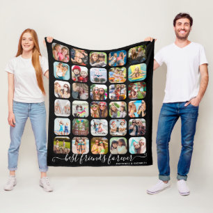 Couverture Polaire BEST FRIENDS FOR REVER 30 Photo Collage