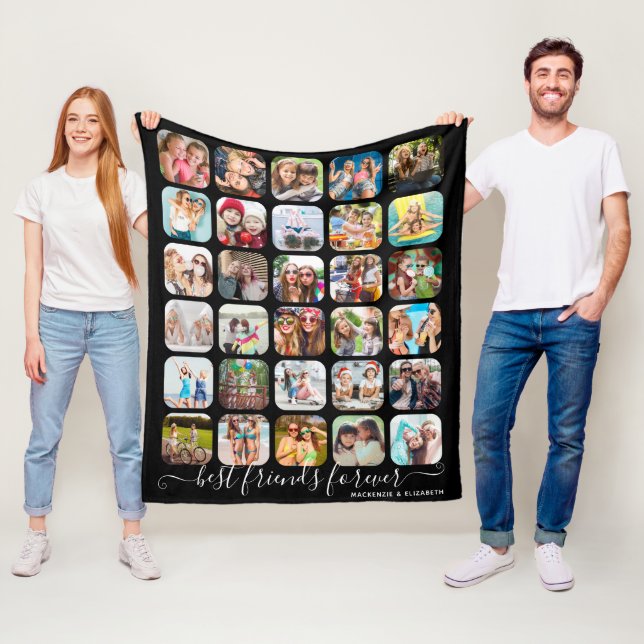 Couverture Polaire BEST FRIENDS FOR REVER 30 Photo Collage (En situation)