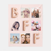 Best Friends rose or blush photo collage
