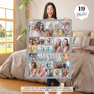 Couverture Polaire BESTIVITÉS Modernes 19 Photo Collage Couleurs Pers