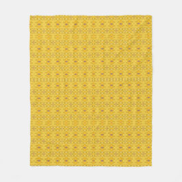 Couverture Polaire Bête Bleue Couchant Jaune