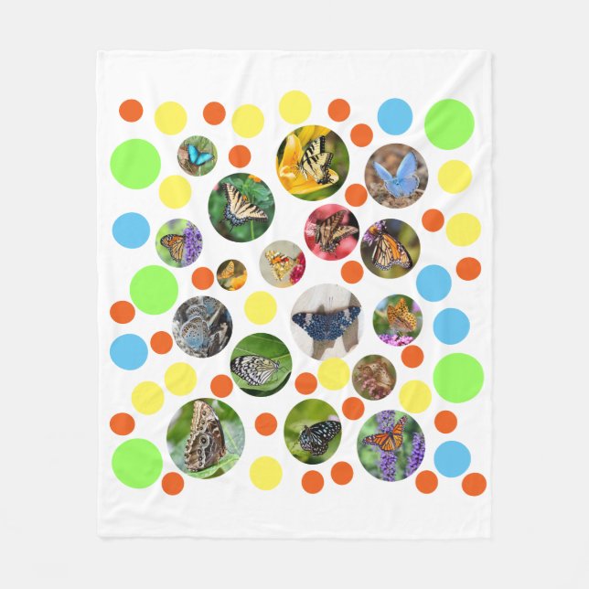 Couverture Polaire Beurre moderne tendance Pois Enfants (Devant)