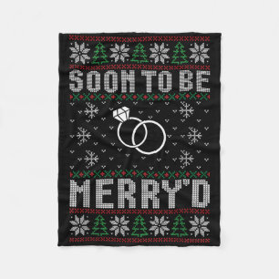 Couverture Polaire Bientôt Marié Merryd Christmas Bride Groom Co