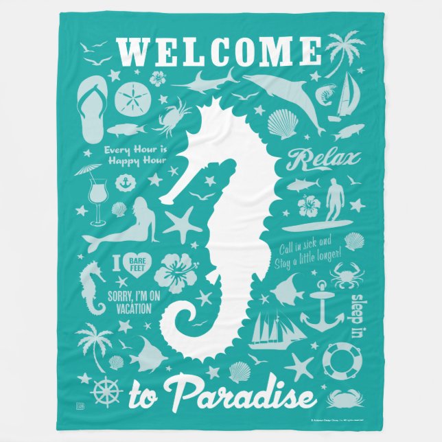 Couverture Polaire Bienvenue au paradis (Devant)
