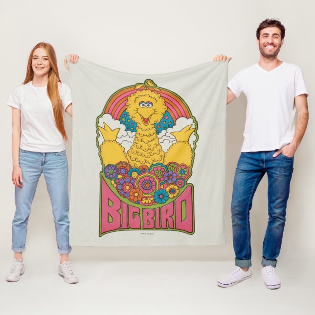 Couverture Polaire Big Bird | Psychédélique (En situation)