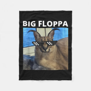 Couverture Polaire Big Floppa Mat Chat