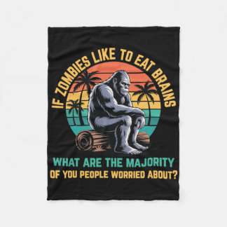 Couverture Polaire Bigfoot Funny Sasquatch Zombies Horreur Amateur