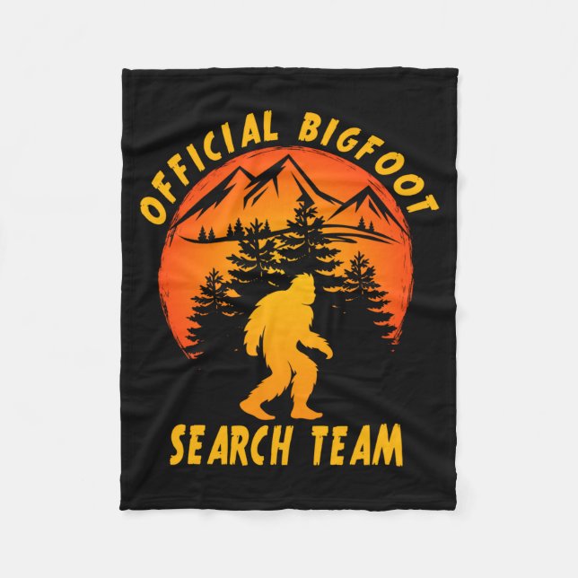Couverture Polaire Bigfoot Search Team Sasquatch Yeti Funny  (Devant)