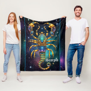 Couverture Polaire Bijoux Galaxie Zodiac Scorpio