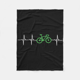 Couverture Polaire Bike Sinus Rhythm Heartbeat Love Biking Velo Cycli