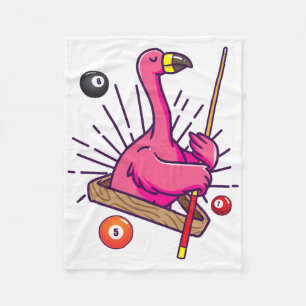 Couverture Polaire Billard Flamant rose Hustler Pool Chemise Girls Sn