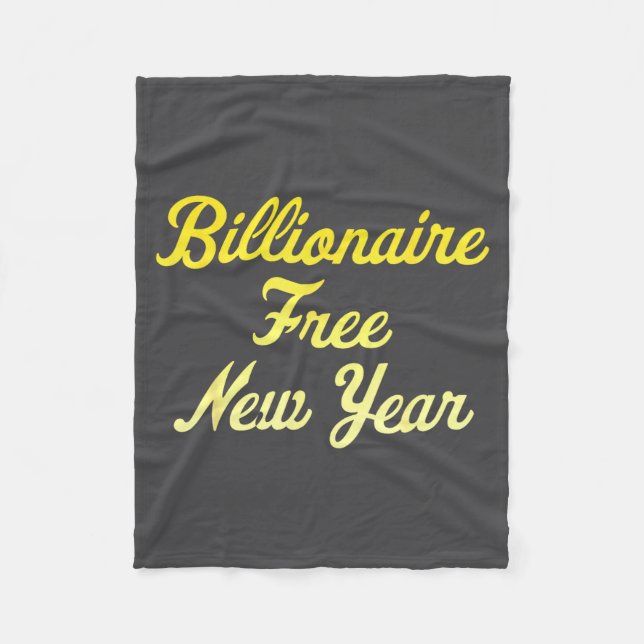 Couverture Polaire Billionaire , New Year, Hapness, Simple Joys  (Devant)