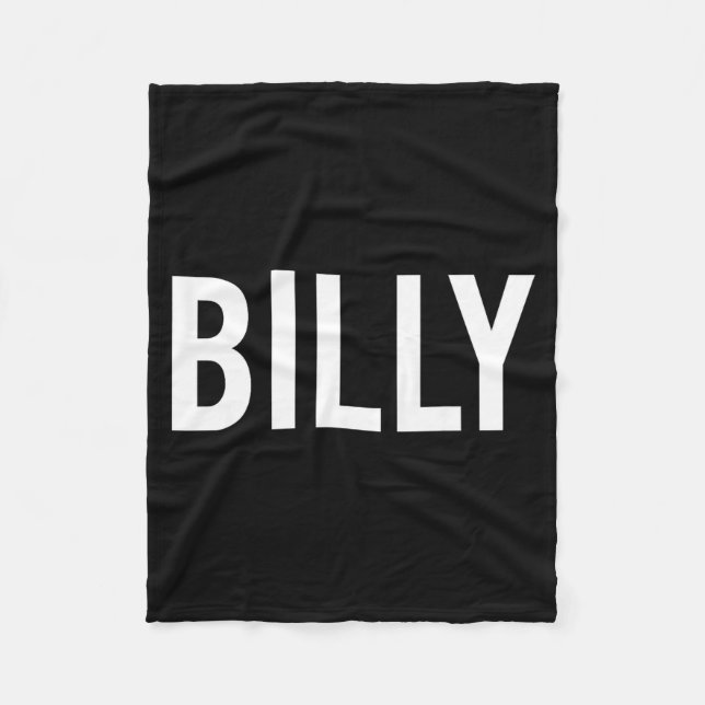 Couverture Polaire Billy - Cool New Funny Name Fan Gift Tee  (Devant)