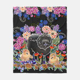 Couverture Polaire BINDI GARDEN PARTY - Jeu de molleton