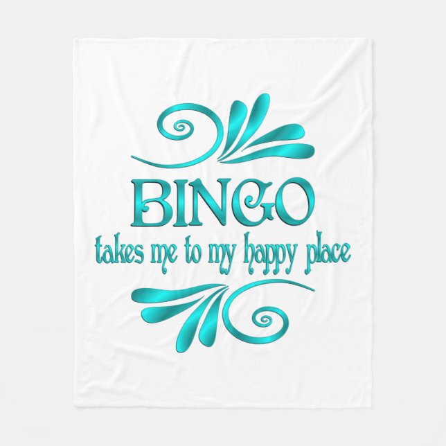 Couverture Polaire Bingo Happy Place (Devant)