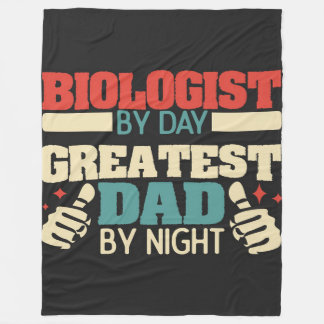 Couverture Polaire Biologiste Grand papa| Meilleur papa cadeau