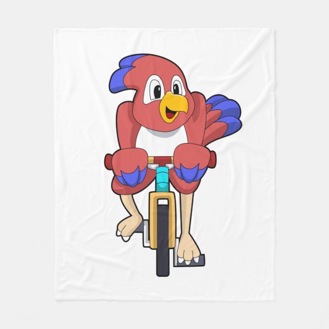 Couverture Polaire Bird with bicycle (Devant)