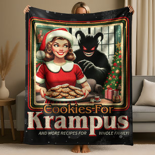 Couverture Polaire Biscuit pour Krampus Joyeux Noël Krampus Horreur