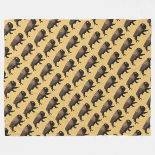 Couverture Polaire Bison galopant