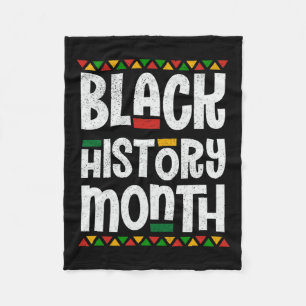 Couverture Polaire Black History Month African American Melanin Pride