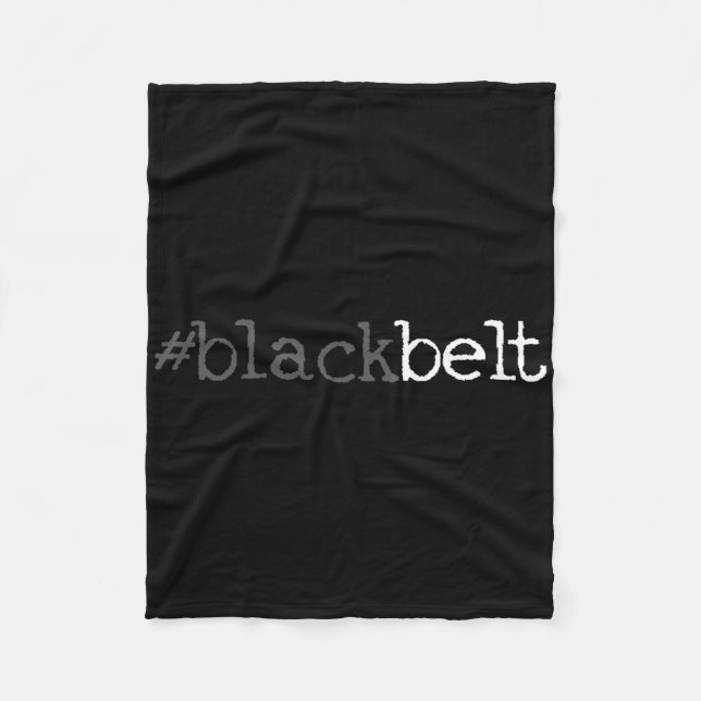 Couverture Polaire Blackbelt Karate Taekwondo Martial Arts Cadeau 1 (Devant)