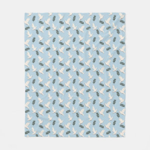Couverture Polaire Blanche à lancer de pigeon blanc   Dove, Bird