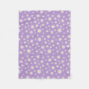 Couverture Polaire Blanche en laiton de couleur pourpre
