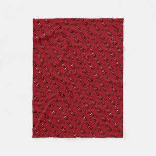 Couverture Polaire Blanche Ladybug Cute Ladybird Fleece Blanche