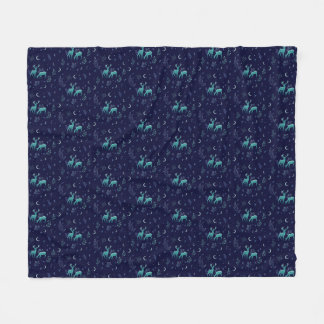Couverture Polaire Blanche polaire de cerf bleu