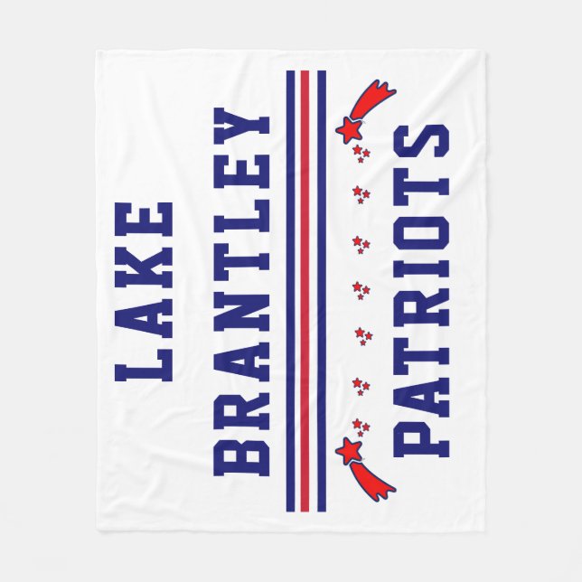 Couverture Polaire Blanche-Toison - Étoiles (Devant)