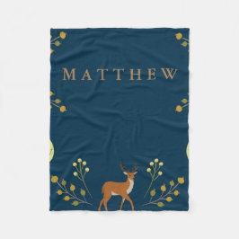 Couverture Polaire Blanchette de la flotte de cerfs de bois